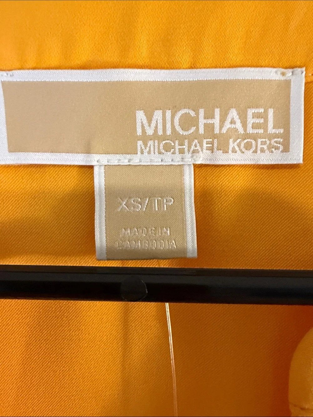 NWT Michael Kors Tie-Front Short Sleeve Blouse